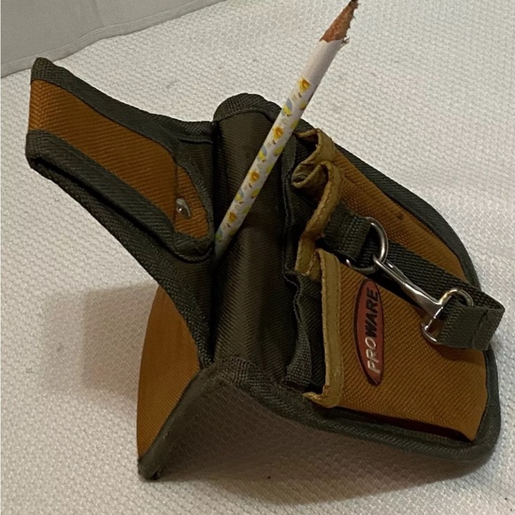 Proware Electrician Muli Tool Pouch 5 Pockets Brown / Green Never Used 25.00 - Picture 4 of 6